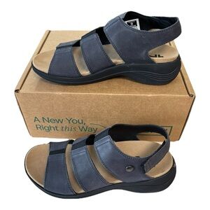 KURU Coda Muse Comfort Walking Sandals NIB Womens Size 9M Jet Black
